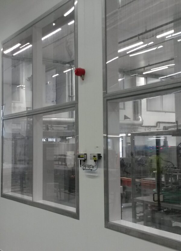 Cleanroom raam RVS